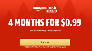 Get Your First Four Months of Amazon Music Unlimited For $1